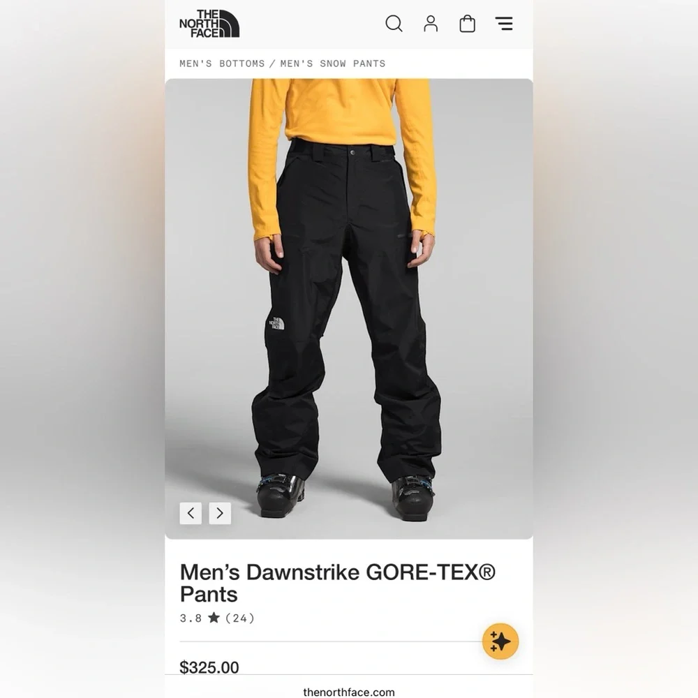 The North Face Men’s Dawnstrike GORE-TEX® Pants — Black